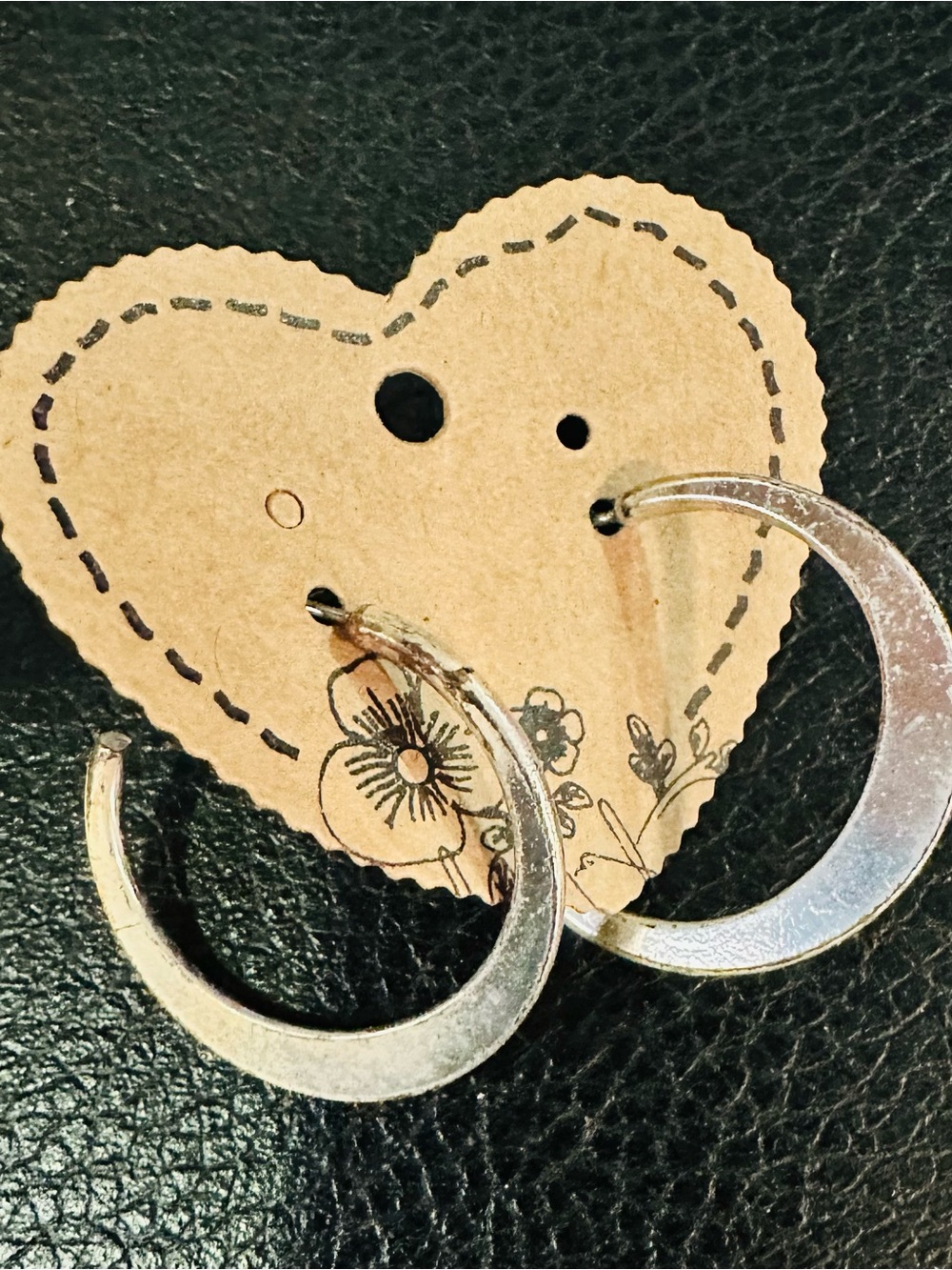 Silver Crescent Hoop Earrings - Women Jewelry